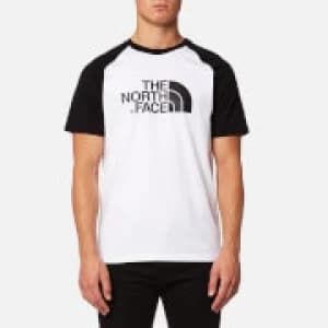 The North Face Mens Raglan Easy Short Sleeve T-Shirt - TNF White/TNF Black - L