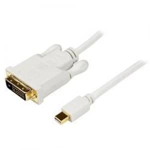 StarTech.com 3ft Mini DisplayPort to DVI Adapter Converter Cable Mini DP to DVI 1920x1200 - White