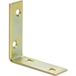 TOOLCRAFT Chair angle 50 mm Steel yellow galvanised