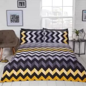 Three D Ochre Duvet Set - King
