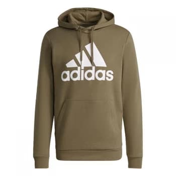 adidas Essentials Fleece Big Logo Hoodie Mens - Orbit Green / White