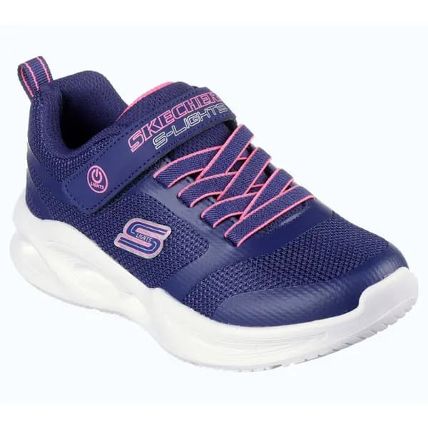 Skechers Girls Sola Glow Lightweight Trainers UK Size 1.5 (EU 34)
