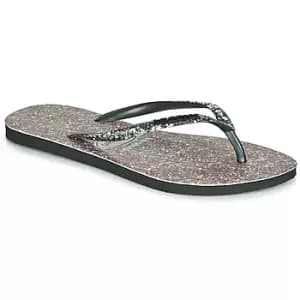 Havaianas SLIM CARNAVAL womens Flip flops / Sandals (Shoes) in Black / 3,4 / 5,39 / 40,7.5,1 / 2 kid,5,8,3 / 4,6 / 7,1 / 2 kid