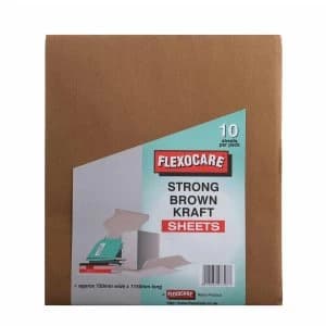 Robert Dyas Flexocare Strong Brown Kraft Sheets - 10 Pack