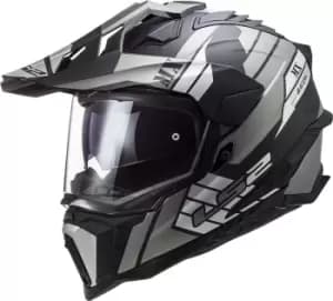 LS2 MX701 Explorer HPFC Atlantis Motocross Helmet, silver, Size L, silver, Size L