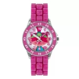 Universal Trolls Pink Silicone Strap Watch TRT9001