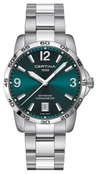 Certina DS Podium 40mm Stainless Steel Bracelet Green Watch