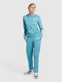 Adidas Sportswear Linear Tracksuit, Blue, Size 2XL, Women