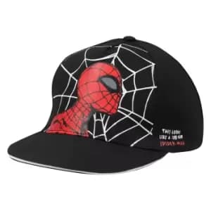 Spider-Man Girls Web Head Baseball Cap (One Size) (Black/White/Red)