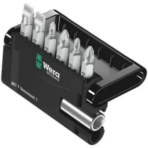 Wera Bit-Check 7 Universal 4 05135810001 Bit set 7 Piece Phillips, Pozidriv, Star socket