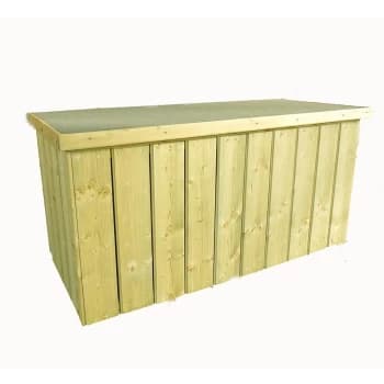 Shire Pressure Treated Planed Timber Log Box - 4ft x 2ft (1270mm x 560mm) Natural Wood LOGP4210DSL-1AA