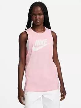 Nike Futura Muscle Tank Top - Pink, Size L, Women
