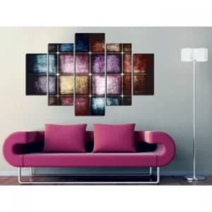 ST054 Multicolor Decorative MDF Painting (5 Pieces)