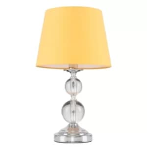 Gatto Touch Table Lamp with Mustard Tapered Shade