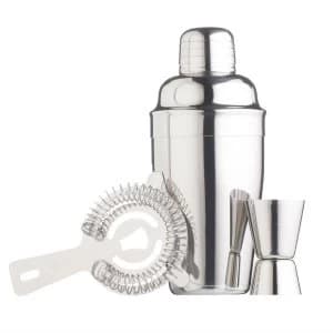 Bar Craft BarCraft 3 Piece Stainless Steel Cocktail Kit