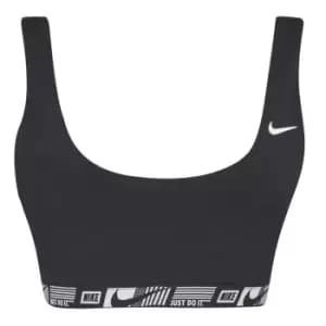 Nike Scoop Neck Bikini Top Womens - Black