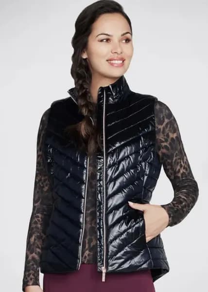 Skechers Womens Go Shield Shine Padded Gilet XL - UK Size 20-22, Bust 42 - 43.5' Black SKE2309-BLK-XL