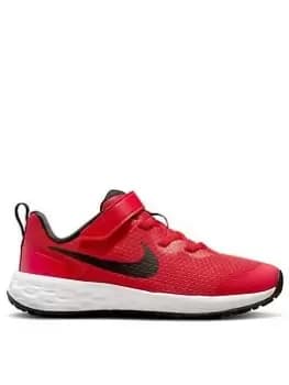 Nike Younger Kids Revolution 6 - Red/Black, Red/Black, Size 11