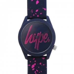 Hype Silicone Strap Watch - Navy/Pink