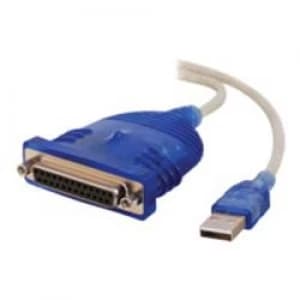 C2G 2m USB to DB25 IEEE-1284 Parallel Printer Adapter Cable