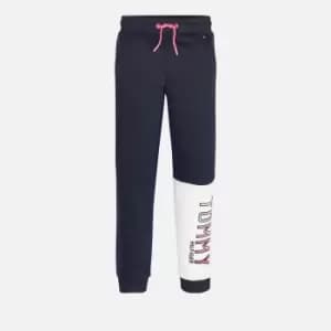 Tommy Hilfiger Girls Colorblock Tommy Sweatpants - Desert Sky Colorblock - 10 Years