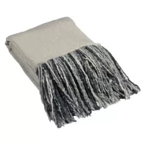 Mala Faux Mohair Throw Grey