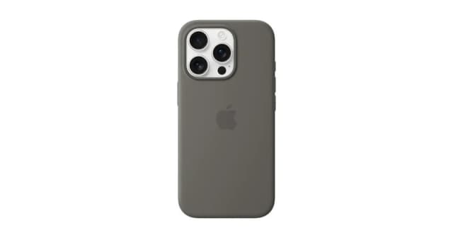 Apple Silicone Case with MagSafe for iPhone 16 Pro - Stone Grey