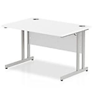 Impulse Cantilever 1200 Rectangle Desk White