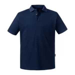 Russell Mens Pure Organic Polo (3XL) (French Navy)