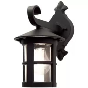 Hereford - 1 Light Outdoor Wall Lantern Light Black IP43, E27 - Elstead