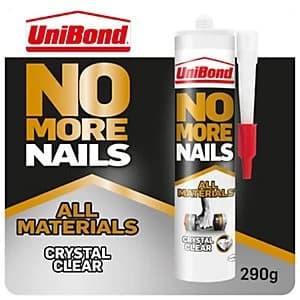 Unibond No More Nails All Materials Crystal Clear Adhesive 290g