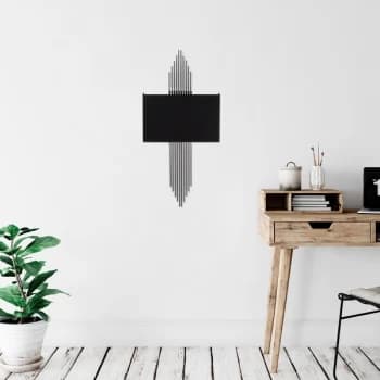 614 - A Black Silver Wall Lamp