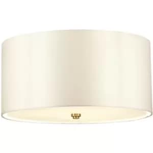 Elstead - LightBox Fletcher 18 Flush Ceiling Light with Aged Brass Finial