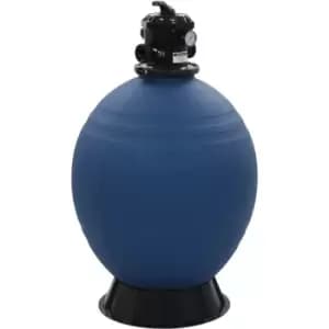 Pool Sand Filter with 6 Position Valve Blue 660 mm Vidaxl n/a