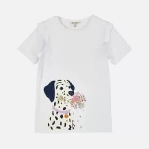 Barbour Girls Littlebury Tee - White - XL (12-13 Years)