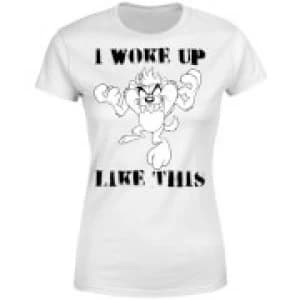 Looney Tunes I Woke Up Like This Womens T-Shirt - White - 3XL