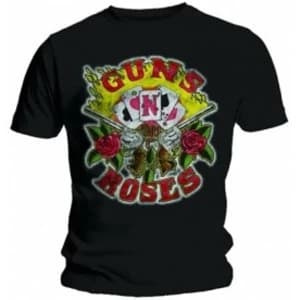 Guns N Roses Cards Mens Black T Shirt: Medium