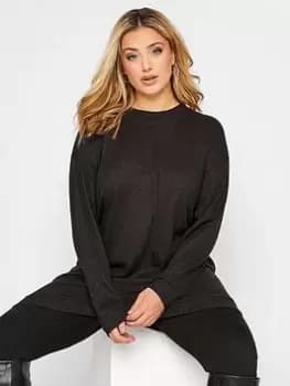 Yours Seam Detail Jumper, Grey, Size 16, Women