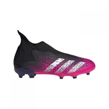 adidas Predator Freak .3 Laceless Childrens FG Football Boots - Black/ShockPink