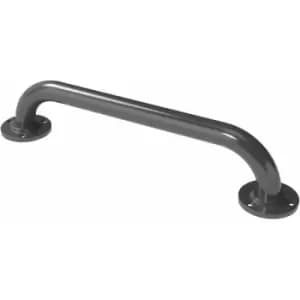 Nymas NymaPRO Round Flange Robust Steel Grab Rail 35mm Diameter 455mm Length - Grey