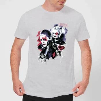 DC Comics Suicide Squad Harleys Puddin T-Shirt - Grey - XS - Grey