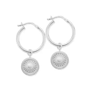 ChloBo Sterling Silver Sun Catcher Hoop Earrings