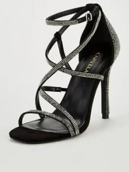 Carvela Ginger Heeled Sandals - Black, Size 3, Women