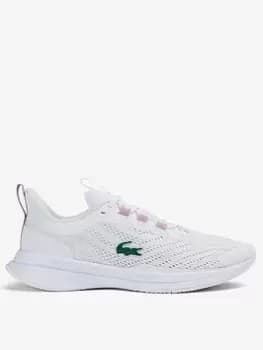 Womens Lacoste Run Spin Synthetic Trainers Size 3 UK White & Light Pink