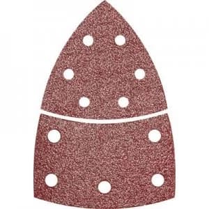 Bosch Accessories 2608607407 Multi-purpose sandpaper Hook-and-loop-backed, Punched Grit size 40 (L x W) 102mm x 62.93mm 10 pcs