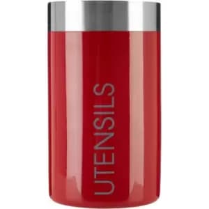Red Enamel Utensils Holder - Premier Housewares