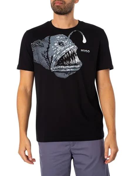 HUGO Dibeach Graphic T-Shirt Black S