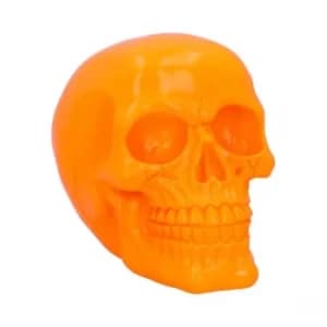 Psychedelic Skull Orange Ornament