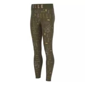 Elle Abstract Leggings - Green