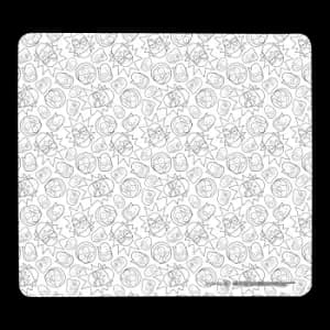 Rick And Morty Character Outlines Gaming Mouse Mat - Small